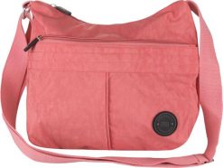 Damska torba New Rebels Crincle Top Zip soft pink. Brązowe torby na ramię Erima, bez wzorów, z materiału, na ramię, bez dodatków. Za 145.99 zł.