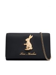LOVE MOSCHINO Torebka JC4281PP0PKW0000 Czarny. Czarne kopertówki Love Moschino, bez wzorów, ze skóry, bez dodatków. Za 729.99 zł.