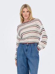 ONLY Sweter ze wzorem rozmiar: XS. Swetry Only, xs, bez wzorów, ze splotem, bez ramiączek. Za 74.81 zł.