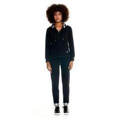 Bluza z kaptur na co dzień na siłownię. Czarne bluzy LEONE 1947 APPAREL, xs, bez wzorów, z dresówki, bez kaptura. W wyprzedaży za 273.65 zł.