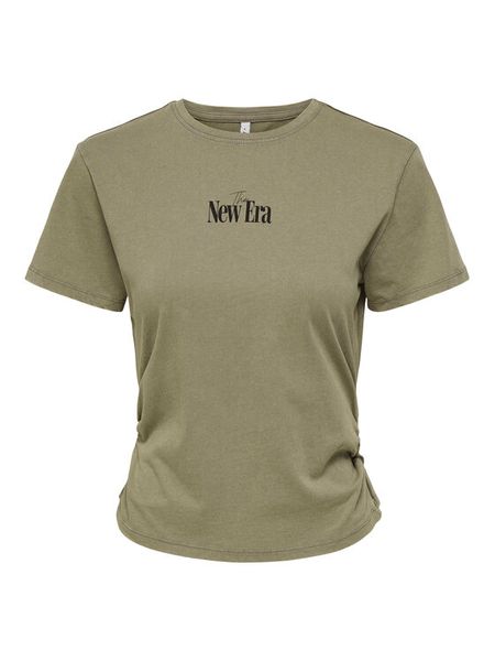 ONLY T-Shirt Lucy 15346760 Brązowy Regular Fit. Brązowe t-shirty Only, m, bez wzorów, z bawełny, bez kołnierzyka, bez ramiączek. Za 60.99 zł.