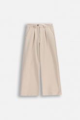 Eleganckie spodnie tkaninowe. Brązowe spodnie materiałowe COCCODRILLO, na co dzień, uniwersalny, bez wzorów, z tkaniny. Za 129.90 zł.