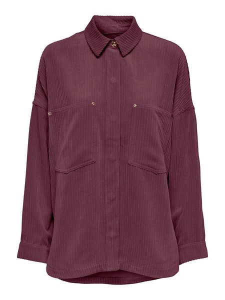 ONLY Koszula sztruksowa w kolorze bordowym rozmiar: L. Czerwone koszule Only, l, bez wzorów, ze sztruksu, bez kołnierzyka, bez ramiączek. Za 105.38 zł.