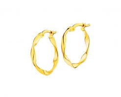 Złote kolczyki - koła,19 mm. Żółte kolczyki Apart, złote. Za 779.00 zł.