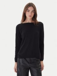 Kontatto Sweter 3M0800C Czarny Regular Fit. Czarne swetry Kontatto, m, bez wzorów, z syntetyku, bez ramiączek. Za 319.99 zł.