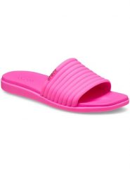 Crocs Klapki "Miami" w kolorze różowym rozmiar: 42/43. Różowe klapki Crocs, bez wzorów, z otwartym noskiem, bez obcasa. Za 87.45 zł.