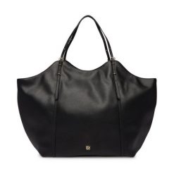 Torebka HUGO. Czarne shopper Hugo, bez wzorów, bez dodatków. Za 899.99 zł.