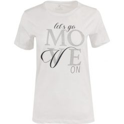 Damska koszulka Athl. DPT Talia – 100% bawełna, L. Białe bluzki ZSPORT, l, bez wzorów, z bawełny, casualowe, bez kołnierzyka, bez ramiączek. Za 149.99 zł.