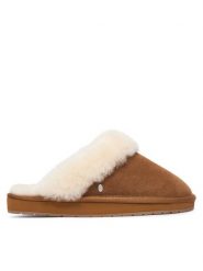 EMU Australia Kapcie Megan Comfort W13257 Brązowy. Brązowe obuwie domowe EMU Australia, bez wzorów, bez zapięcia. Za 384.99 zł.