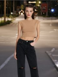 Jeansy mom - czarny. Czarne jeansy Sinsay, l, bez wzorów. Za 69.99 zł.