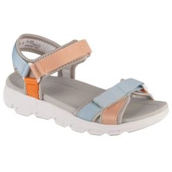 Sandały Rieker Sandals V8401-92 wielokolorowe. Sandały bez wzorów, z gumy, z otwartym noskiem, bez obcasa, bez zapięcia. Za 439.16 zł.