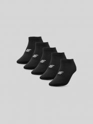 4F Skarpetki krótkie (5-pack) damskie - czarne 39-42. Czarne skarpety 4f, bez wzorów, z bawełny. Za 59.99 zł.