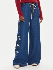 Munthe Jeansy Obey 252141025203 Niebieski Wide Leg. Niebieskie jeansy Munthe, bez wzorów. Za 1,149.00 zł.