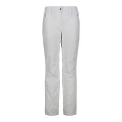 Spodnie narciarskie dla kobiet CMP. Białe spodnie narciarskie CMP, l, bez wzorów, narciarskie. W wyprzedaży za 284.99 zł.