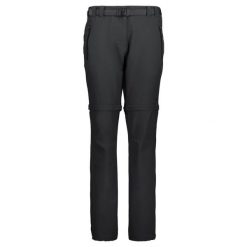 Spodnie z odpinanymi nogawkami damskie CMP Evelynn Zip Off Pant. Czarne spodnie sportowe CMP, s, bez wzorów, trekkingowe. Za 230.99 zł.