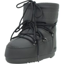 Buty MOON BOOT MB ICON LOW RUBBE Czarny. Czarne trekkingi Moon Boot, z syntetyku, trekkingowe. Za 957.99 zł.