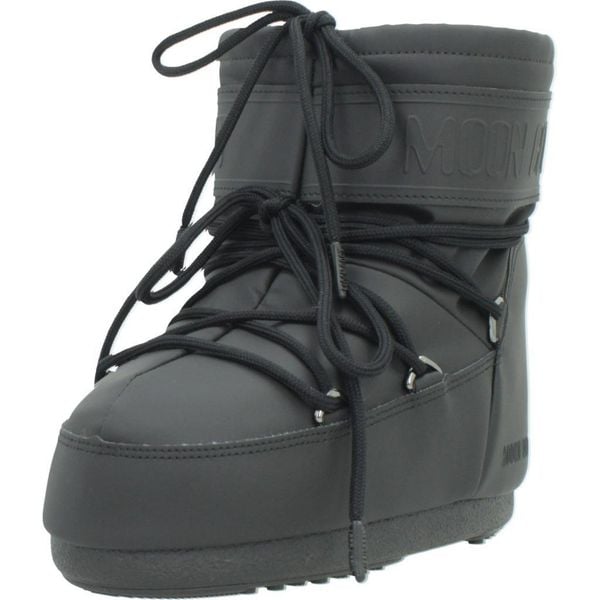 Buty MOON BOOT MB ICON LOW RUBBE Czarny. Czarne trekkingi Moon Boot, z syntetyku, trekkingowe. Za 957.99 zł.