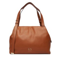 Torebka Armani Exchange. Brązowe torebki klasyczne Armani Exchange, bez wzorów, bez dodatków. Za 729.99 zł.