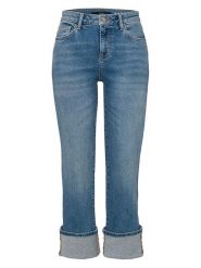 Zero Dżinsy - Slim fit - w kolorze niebieskim rozmiar: 36. Niebieskie jeansy Zero, bez wzorów, z podwyższonym stanem. Za 78.52 zł.