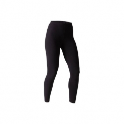 Legginsy slim Gym & Pilates 100 Stretch damskie. Czarne legginsy DOMYOS, l, bez wzorów, z bawełny. Za 19.99 zł.