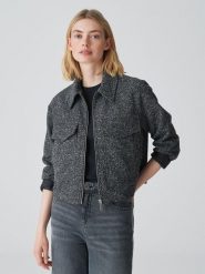 OPUS Kurtka koszulowa w kolorze czarnym rozmiar: 44. Czarne kurtki Opus, bez wzorów, bez kaptura. Za 191.88 zł.