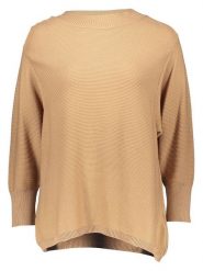 More & More Sweter w kolorze beżowym rozmiar: 42. Brązowe swetry More & More, bez wzorów, bez ramiączek. Za 136.45 zł.