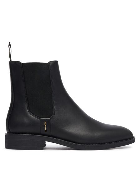 Gant Sztyblety Fayy 33551427 Czarny. Czarne botki GANT, bez wzorów, ze skóry, bez obcasa, na płaskiej podeszwie, bez zapięcia. Za 769.99 zł.