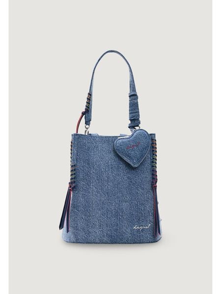 Desigual Plecak 26SAKD08 Niebieski. Niebieskie plecaki Desigual, bez wzorów, z materiału. Za 290.99 zł.