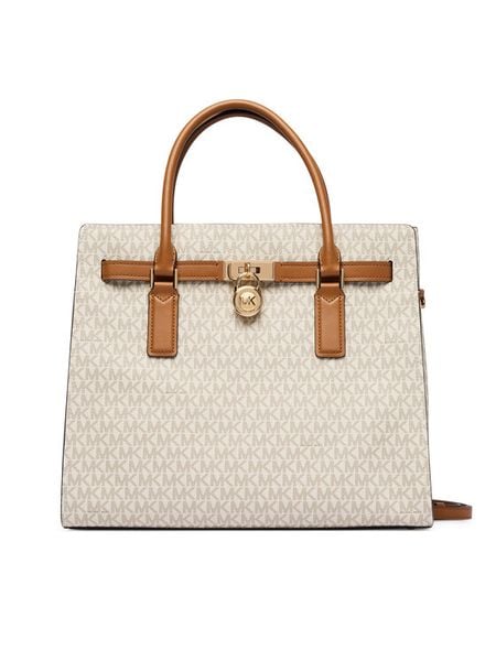 MICHAEL Michael Kors Torebka 30F5GNXS3B Kremowy. Białe torebki klasyczne MICHAEL Michael Kors, bez wzorów, ze skóry, bez dodatków. Za 1,689.00 zł.