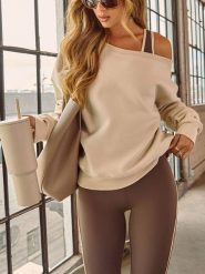 LA Angels Sweter w kolorze beżowym rozmiar: S. Brązowe swetry LA Angels, s, bez wzorów, bez ramiączek. Za 165.99 zł.