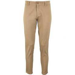 Chinosy Damskie Jules 7/8. Brązowe spodnie materiałowe SOL'S, s, bez wzorów. Za 261.99 zł.