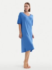 Triumph Koszula nocna Timeless Sensuality 10222628 Niebieski Relaxed Fit. Niebieskie koszule nocne Triumph, bez wzorów, bez ramiączek. Za 209.99 zł.