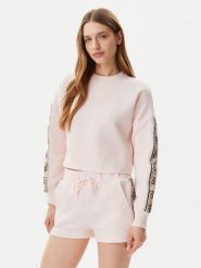 Guess Bluza V3BQ16 KB3P2 Różowy Regular Fit. Czerwone bluzy Guess, m, z aplikacjami, z bawełny, bez kaptura. Za 179.99 zł.