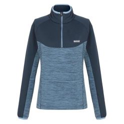 Damska Bluza Szybkoschnąca Z Suwakiem Hepley. Niebieskie bluzy Regatta, na zimę, bez wzorów, bez kaptura. Za 58.99 zł.
