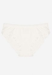 Białe Majtki Figi z Koronkowymi Wstawkami Kelitha. Białe figi Born2be, l, bez wzorów, z koronki. Za 4.99 zł.