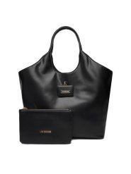 LOVE MOSCHINO Torebka JC4392PP0NKN0000 Czarny. Czarne shopper Love Moschino, bez wzorów, ze skóry, bez dodatków. Za 849.99 zł.