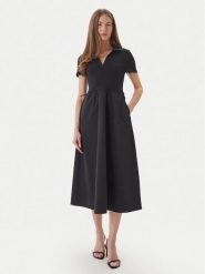 DKNY Sukienka codzienna DJ5D9139 Czarny Regular Fit. Czarne sukienki DKNY, na co dzień, l, bez wzorów, z syntetyku, bez kołnierzyka, bez ramiączek, proste. Za 649.99 zł.