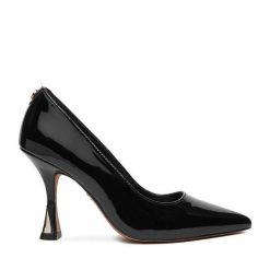 Szpilki Nine West. Czarne szpilki Nine West, bez wzorów, bez obcasa, na szpilce, bez zapięcia. Za 249.99 zł.