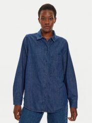 United Colors Of Benetton Koszula jeansowa 5FV6DQ096 Niebieski Regular Fit. Niebieskie koszule United Colors of Benetton, m, bez wzorów, z bawełny, bez kołnierzyka, bez ramiączek. Za 199.99 zł.