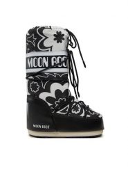 Moon Boot Śniegowce Mb Icon Flower 80D1402940 Czarny. Czarne trapery i śniegowce Moon Boot, z materiału. Za 899.99 zł.