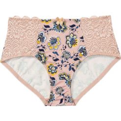 Figi maxi bonprix stary jasnoróżowy z nadrukiem. Czerwone figi bonprix, bez wzorów, z koronki. Za 29.99 zł.