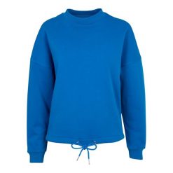 Damska Bluza Z Kapturem Z Okrągłym Dekoltem. Niebieskie bluzy BUILD YOUR BRAND, xl, bez wzorów, z kapturem. Za 131.99 zł.