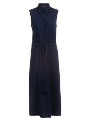 Herrlicher Sukienka w kolorze granatowym rozmiar: M. Niebieskie sukienki Herrlicher, na co dzień, m, bez wzorów, z tkaniny, bez kołnierzyka, bez ramiączek, maxi, proste. Za 256.09 zł.