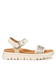 Geox Sandały D Xand 2.1S D65SZC 09B11 C1122 Écru. Sandały Geox, bez wzorów, ze skóry, bez obcasa, na płaskiej podeszwie, bez zapięcia. Za 459.99 zł.