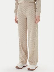 Guess Spodnie dresowe V6RB09 K2042 Beżowy Wide Leg. Brązowe spodnie dresowe Guess, s, z aplikacjami, z dresówki. Za 479.99 zł.