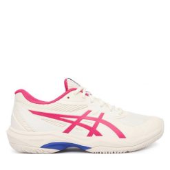 Buty do tenisa Asics. Szare obuwie sportowe Asics, bez zapięcia, tenisowe. Za 339.99 zł.