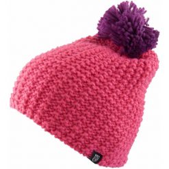 Zimowy Kapelusz McKees Valdez z Wełny Fuksjowy z Pom Pom. Czerwone kapelusze SENZA MARCA, bez wzorów, z polaru. Za 101.99 zł.