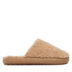 Kapcie EMU Australia. Brązowe obuwie domowe EMU Australia, bez wzorów, bez zapięcia. Za 384.99 zł.