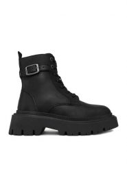 G-Star Raw Trzewiki CEO-WI34-JOSIA-02 Czarny. Czarne botki G-Star Raw, bez wzorów, z nubiku, bez obcasa, na płaskiej podeszwie, bez zapięcia. Za 439.99 zł.