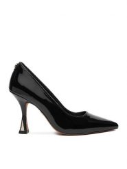 Nine West Szpilki CEO-AMANI-01 Czarny. Czarne szpilki Nine West, bez wzorów, z materiału, bez obcasa, na szpilce, bez zapięcia. Za 249.99 zł.